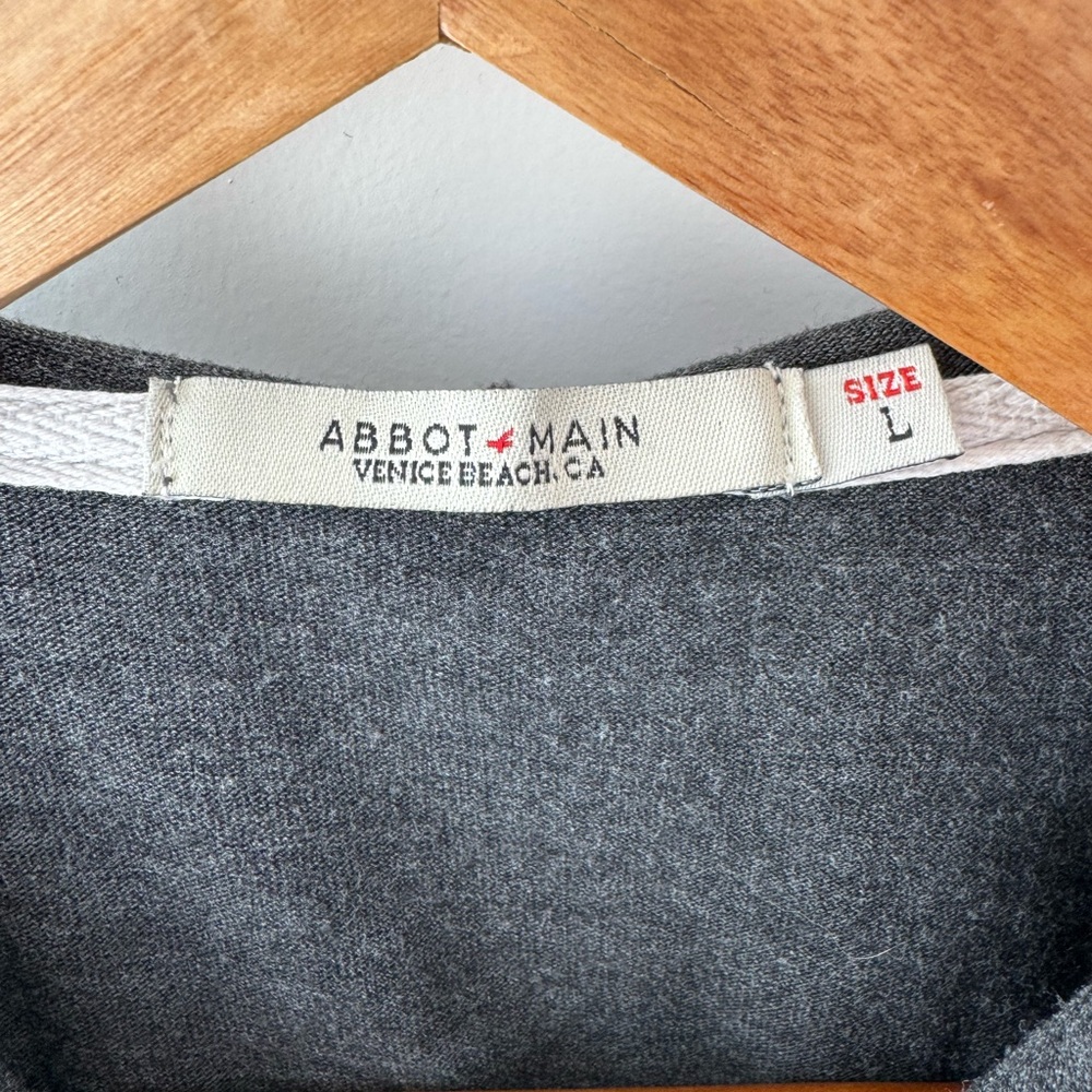 Abbot Main Gray Zip-Up Hoodie - Picture 2 of 3